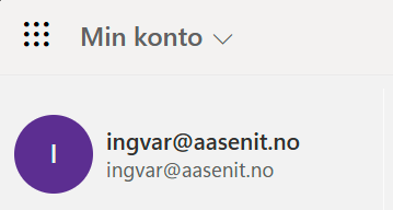 Skjermbilde fra myaccount.microsoft.com